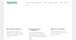 Desktop Screenshot of biovita.dk