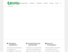 Tablet Screenshot of biovita.dk