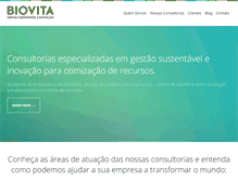 Tablet Screenshot of biovita.com.br